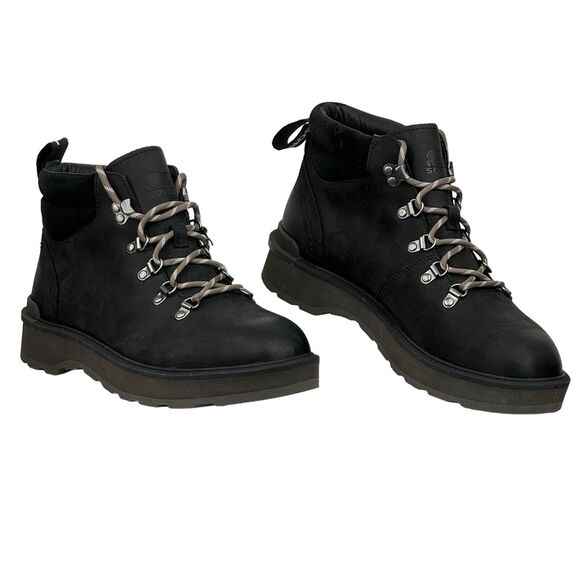 Sorel Hi Line Hiking Boot Women's SZ 10.5 Black Suede Leather NEW Athletic Chunk - Picture 5 of 10
